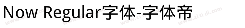 Now Regular字体字体转换